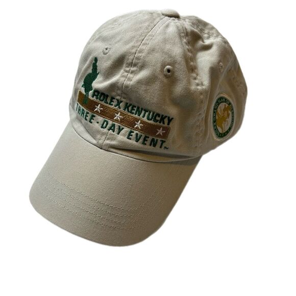 Rolex Other - Rolex Kentucky Hat Cap Strap Back 3 Day Horse Riding Event 2016 Beige Volunteer